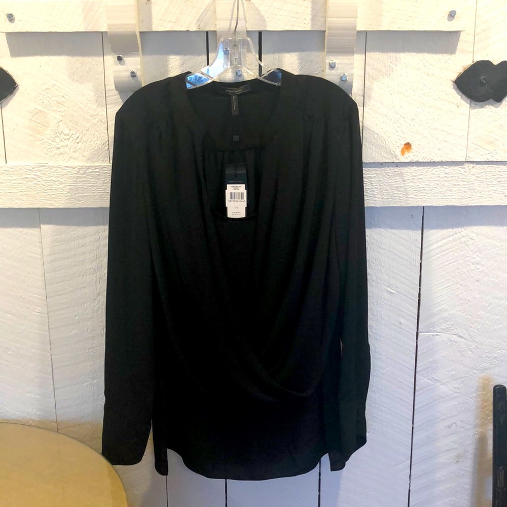 Black high low jaclyn blouse